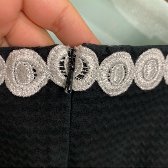 Lilly‎ Pulitzer Adelson Dress Silver Black Sz 4 - Picture 7 of 9